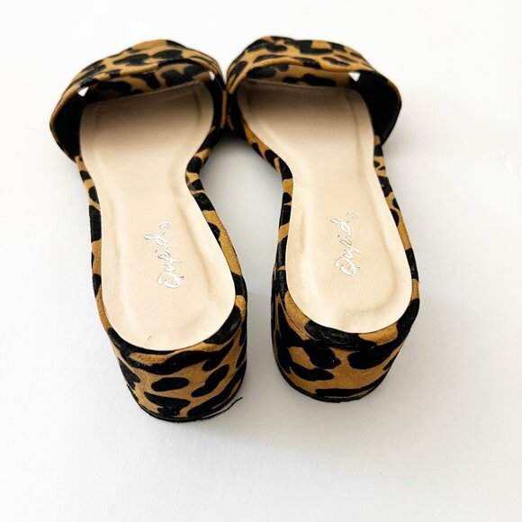 QUPID Animal Print Heels Slides - Picture 3 of 4